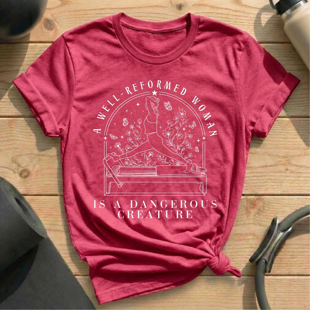 A Well-Reformed Woman T-shirt - in MindCloth Pilates Tshirt Collection
