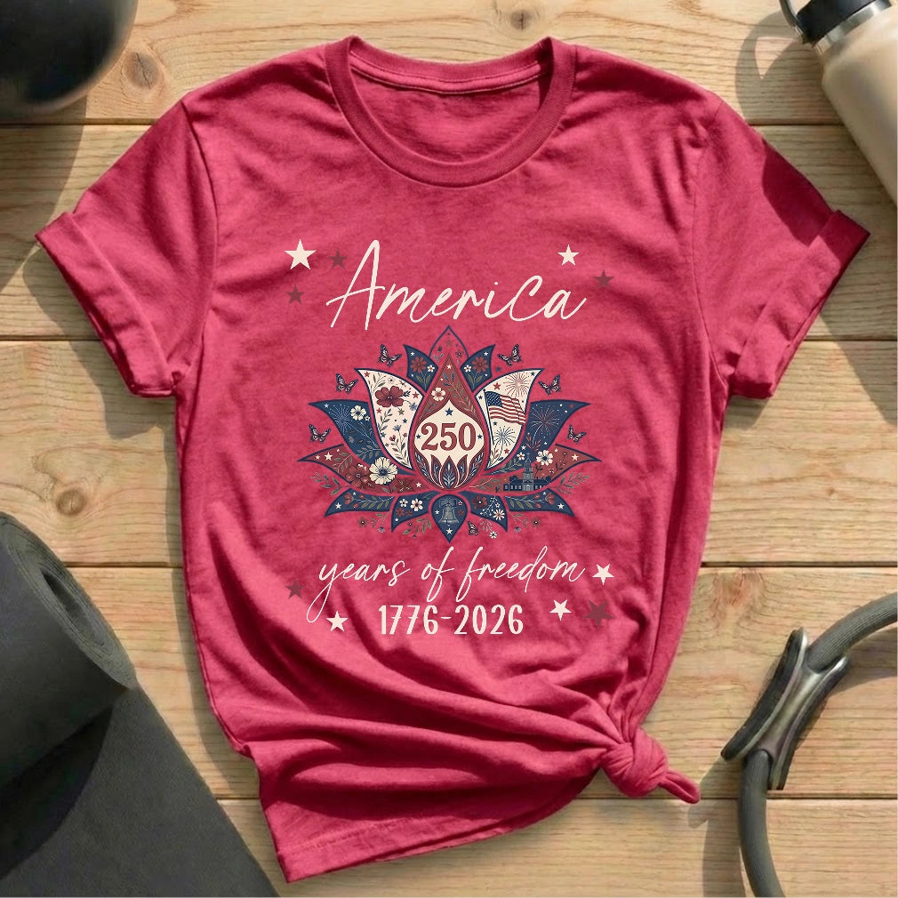 America 250th Lotus T-shirt