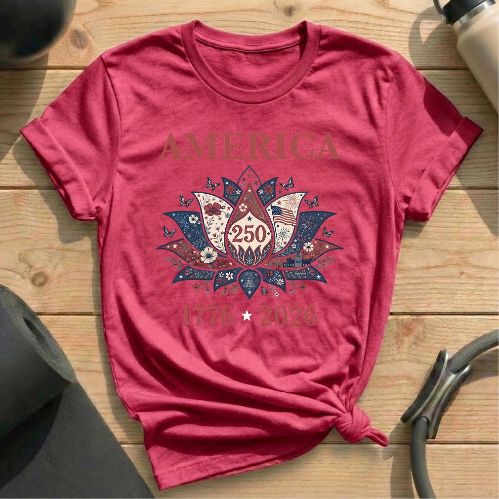 America 250th Yoga T-shirt