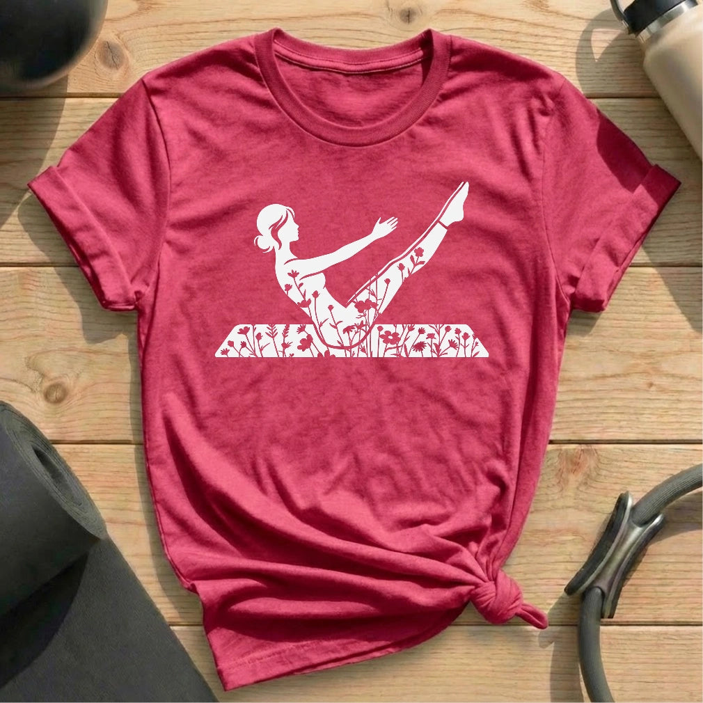 Blooming Teaser T-shirt - in MindCloth Pilates Tshirt Collection