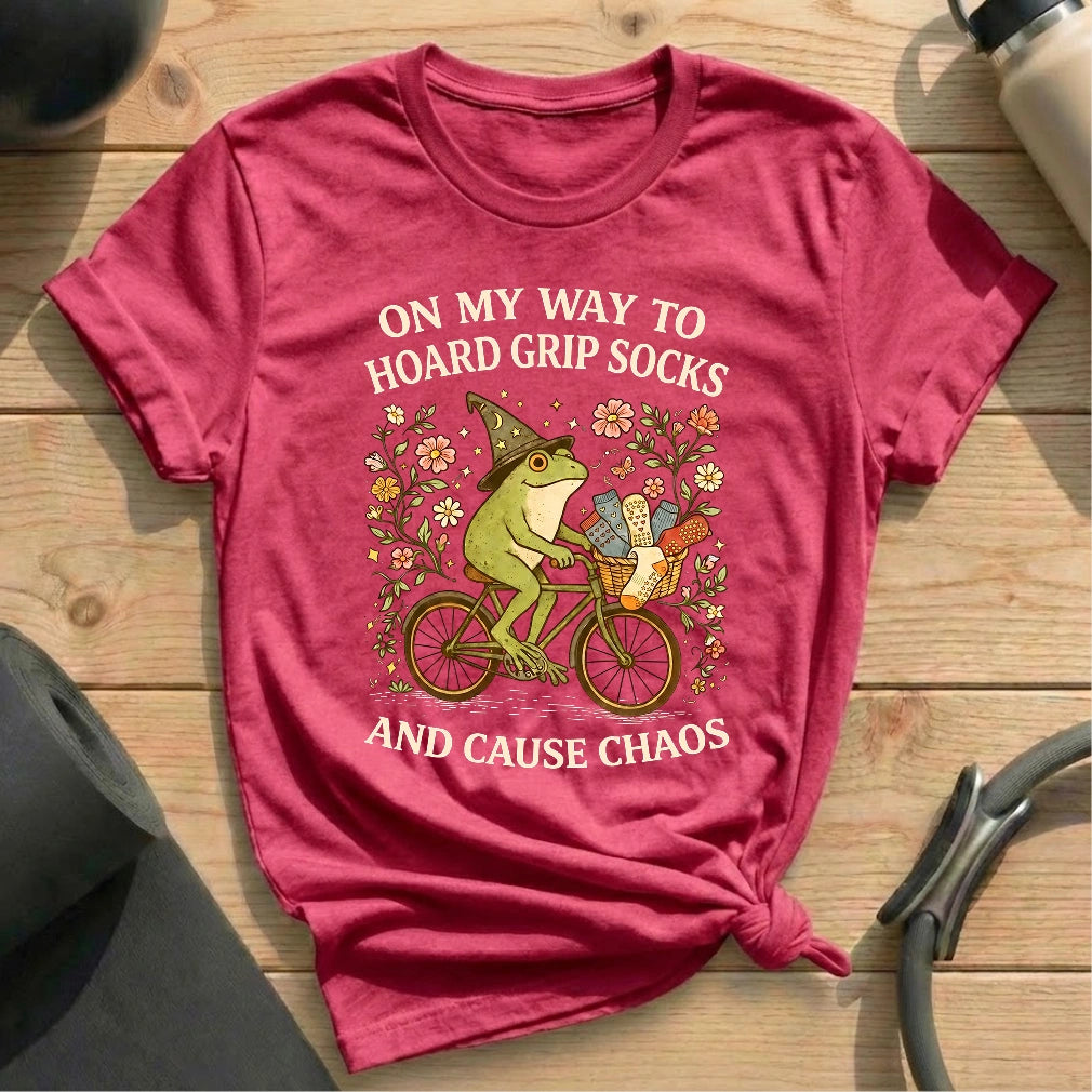 Hoard Grip Socks T-shirt - in MindCloth Pilates Tshirt Collection