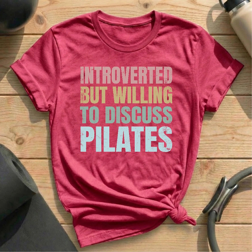 Introverted But Pilates T-shirt - in MindCloth Pilates Tshirt Collection
