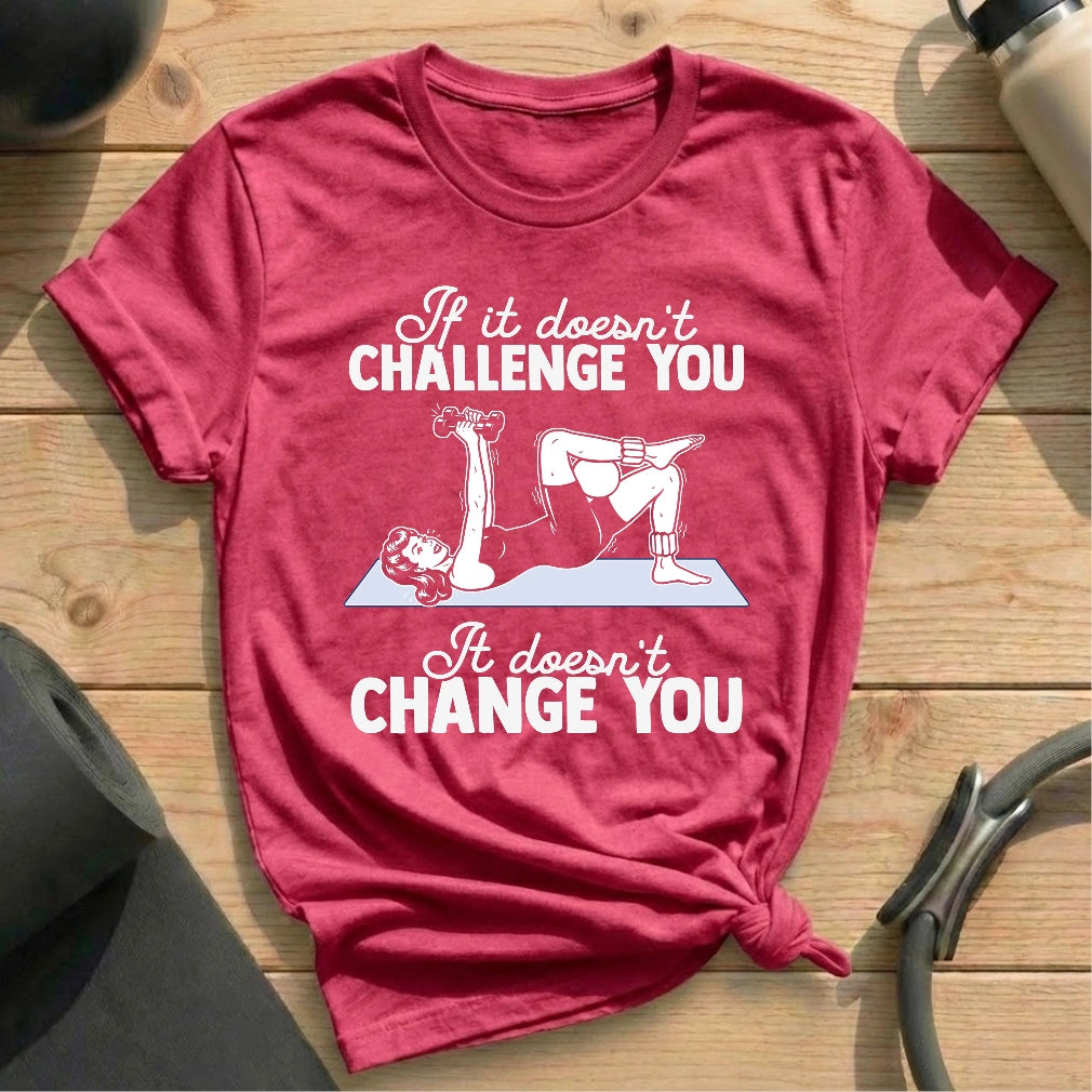 It Doesn't Change You T-shirt - in MindCloth Pilates Tshirt Collection