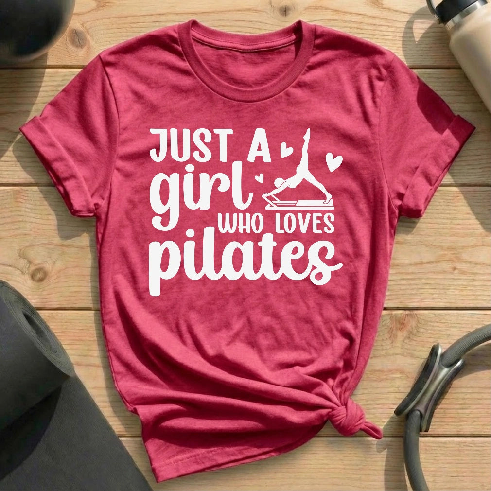 Just A Girl T-shirt - in MindCloth Pilates Tshirt Collection