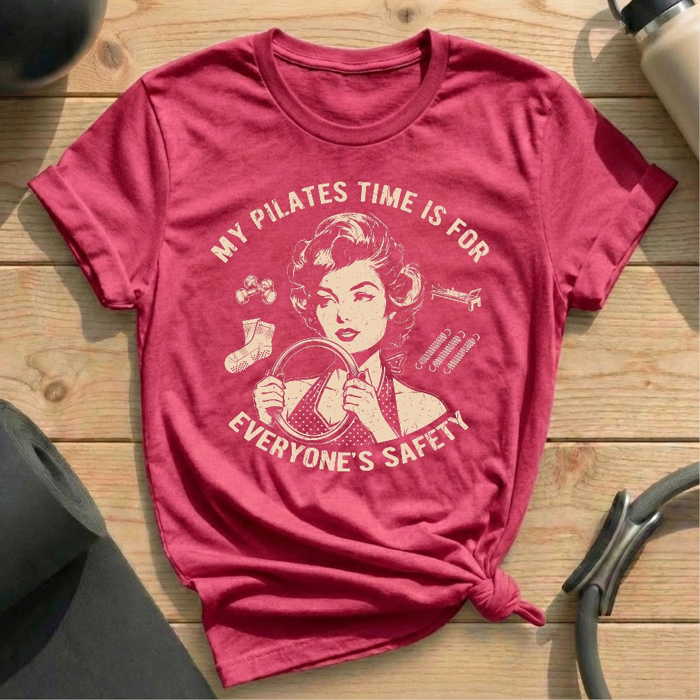 Pilates For Everyone Safety T-shirt - in MindCloth Pilates Tshirt Collection
