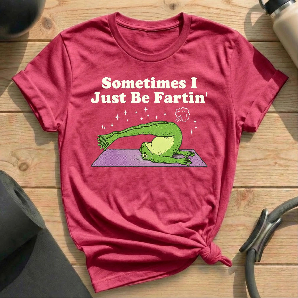 Sometimes I Fart in Pilates Class T-shirt - in MindCloth Pilates Tshirt Collection