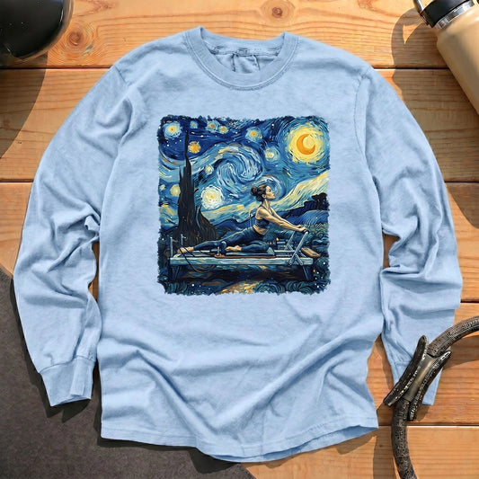 Starry Night Pilates Long Sleeve T-shirt