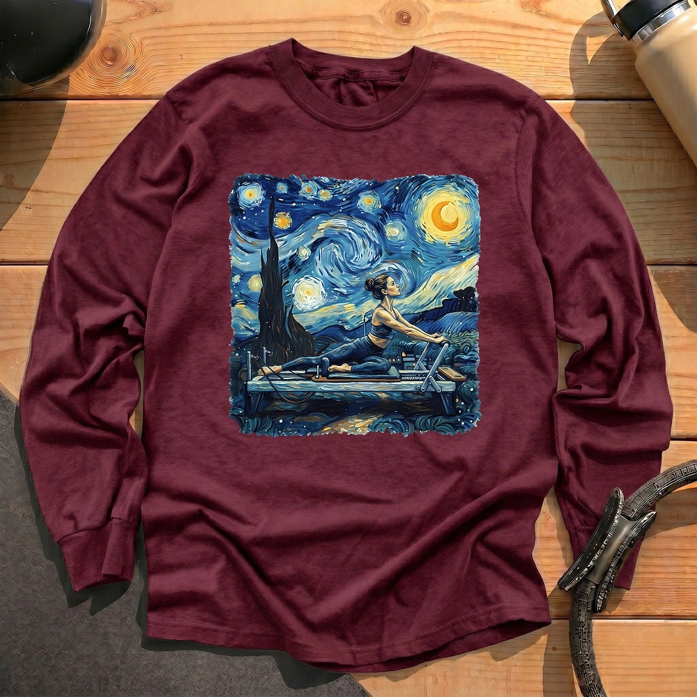 Starry Night Pilates Long Sleeve T-shirt