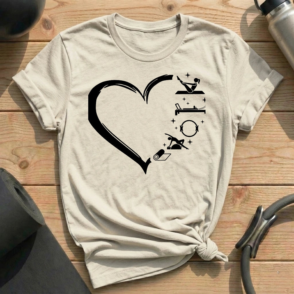 Heart Shape Pilates T-shirt