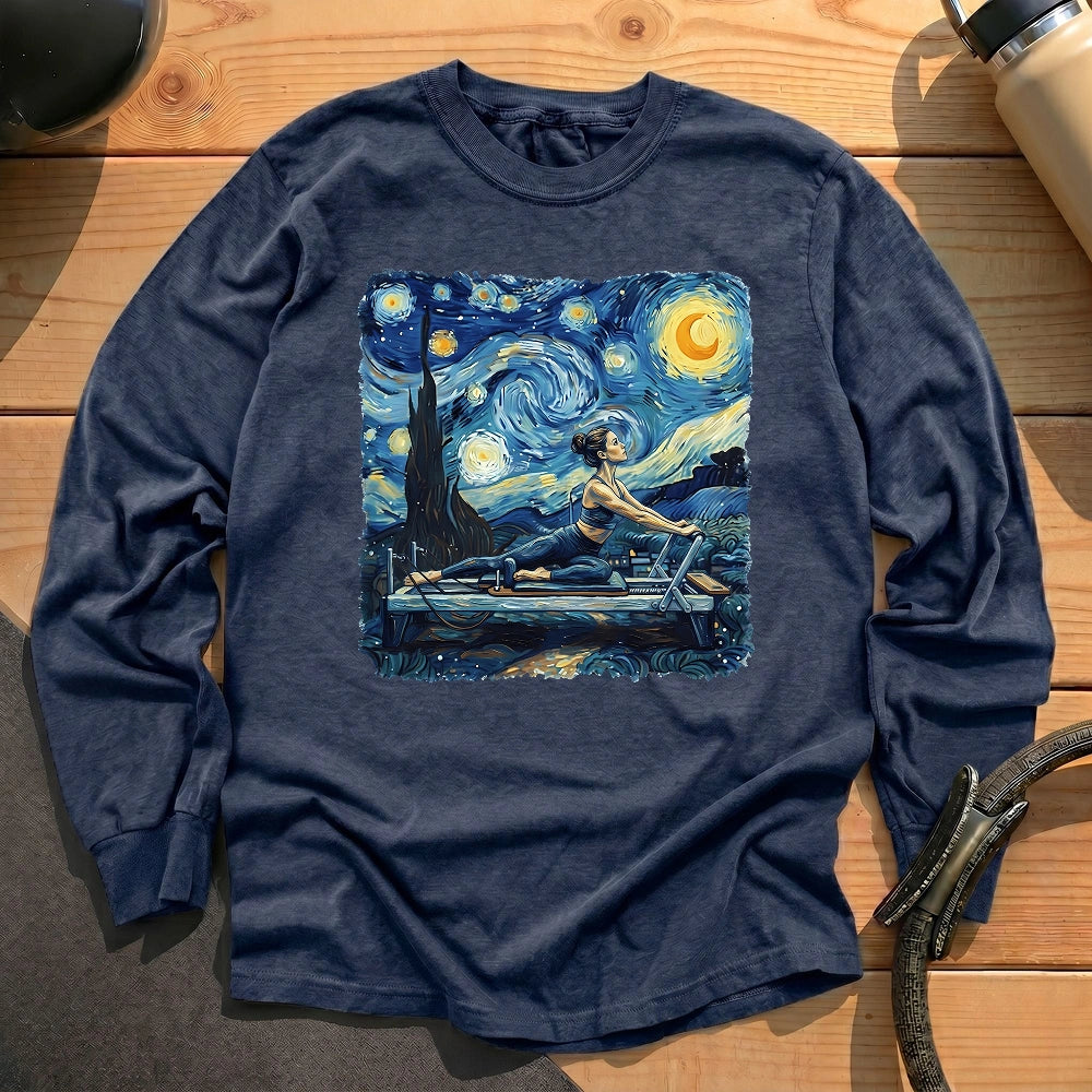 Starry Night Pilates Long Sleeve T-shirt