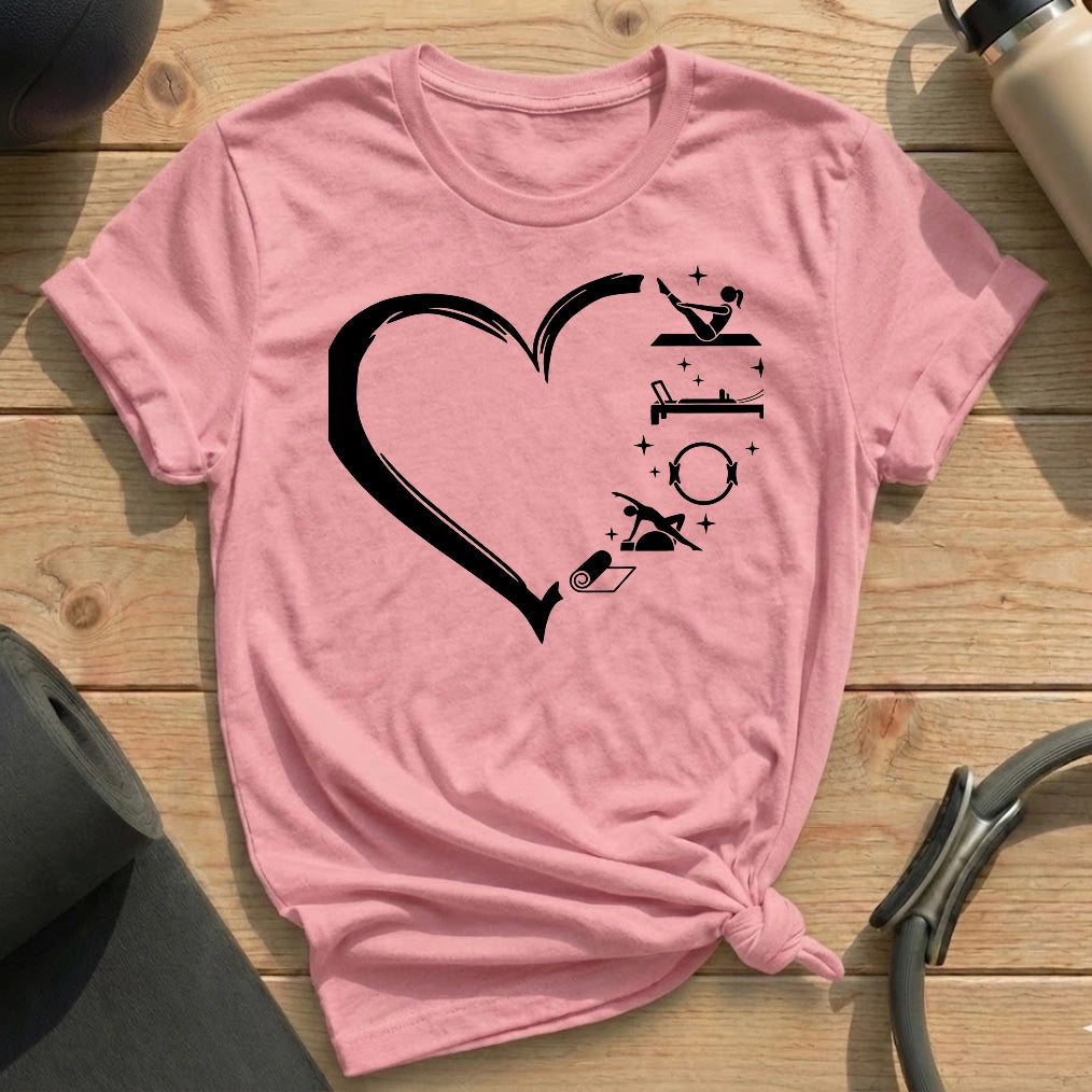 Heart Shape Pilates T-shirt