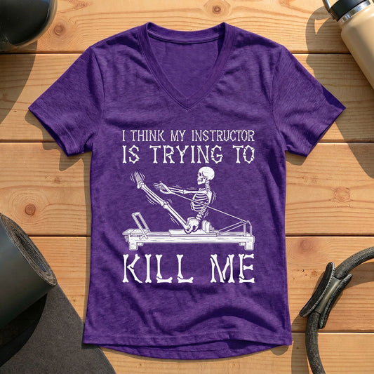 Instructor Kil Me Lady V-neck