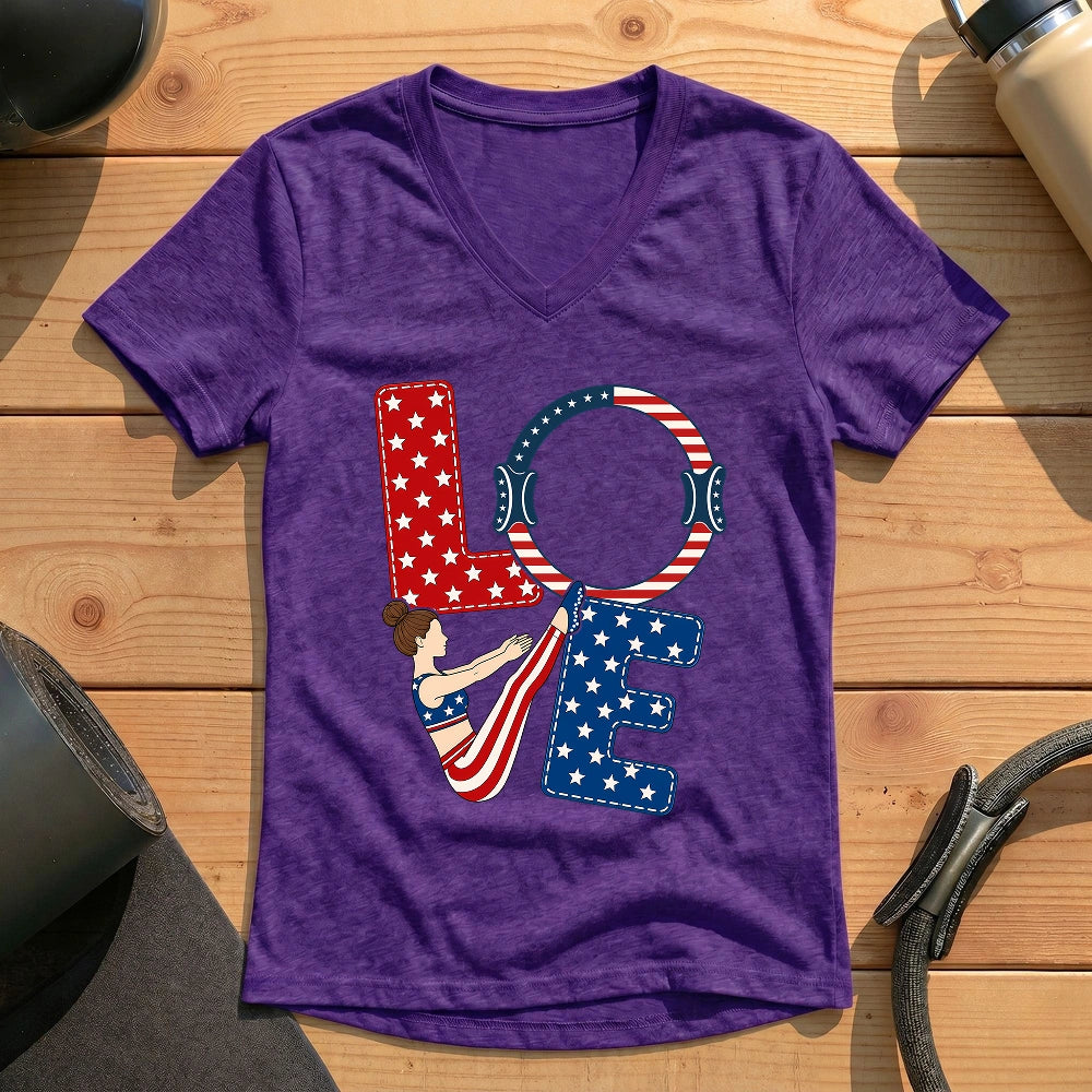 Love USA Lady V-neck
