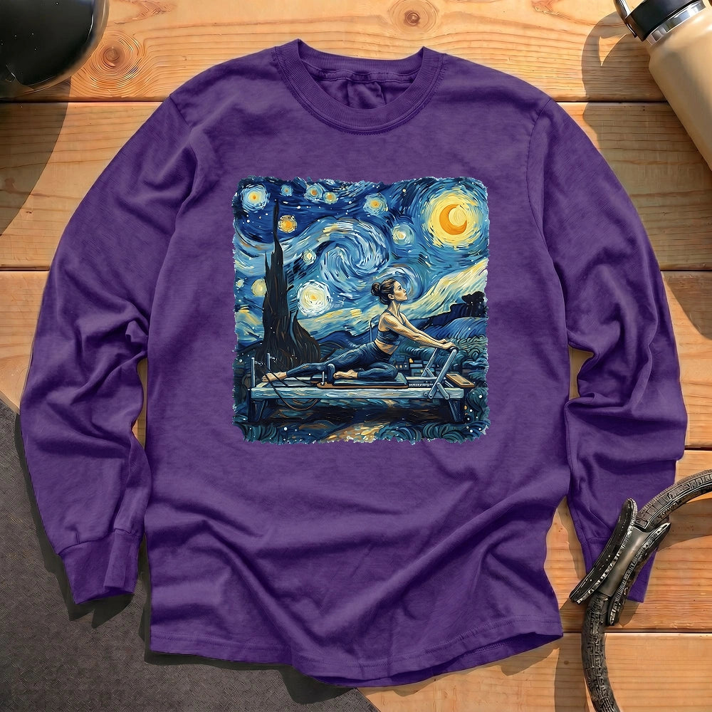 Starry Night Pilates Long Sleeve T-shirt