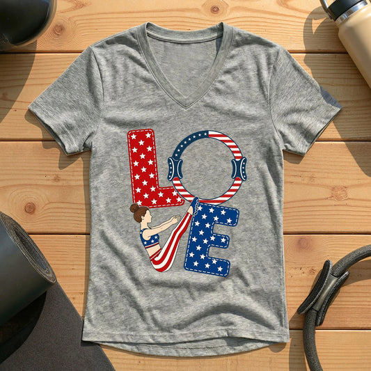 Love USA Lady V-neck