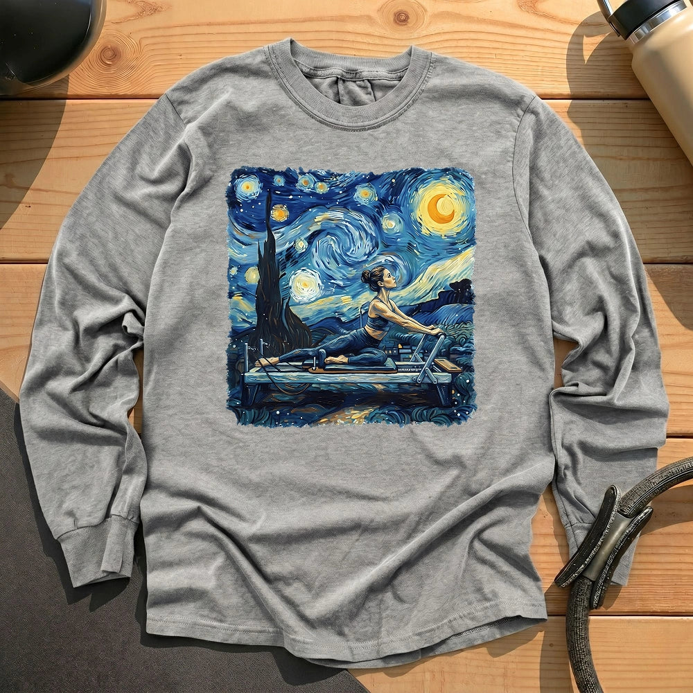 Starry Night Pilates Long Sleeve T-shirt