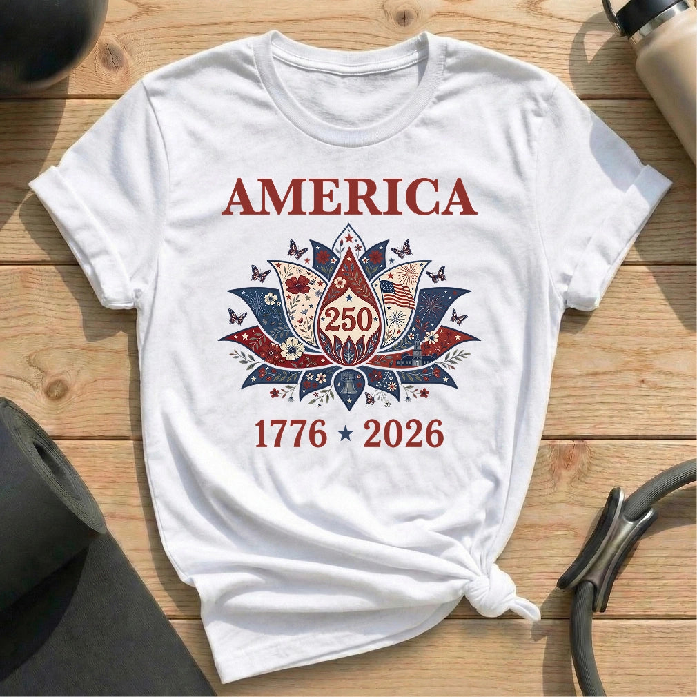 America 250th Yoga T-shirt