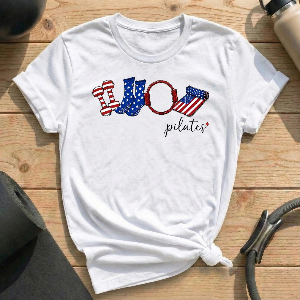 America in Pilates T-shirt