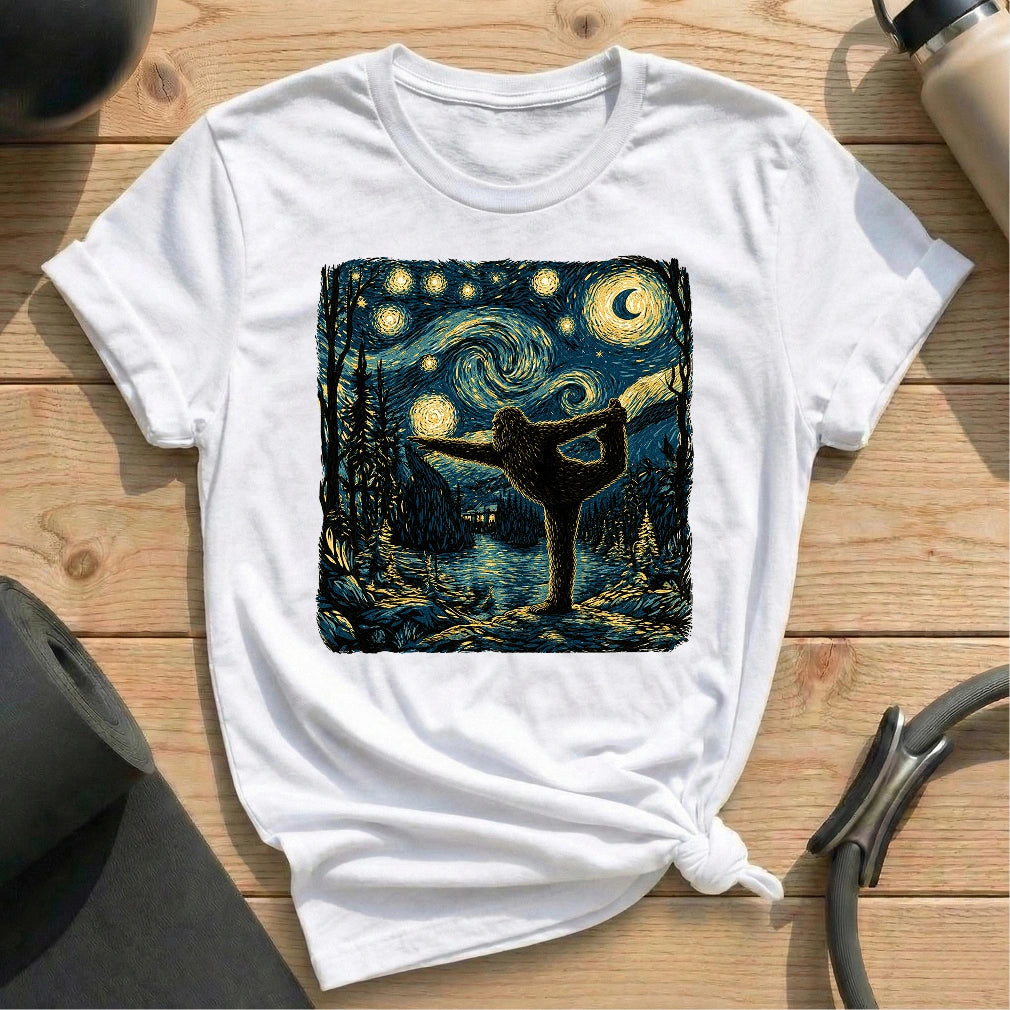 Bigfoot Starry Yoga T-shirt