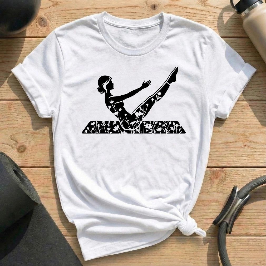 Blooming Teaser T-shirt - in MindCloth Pilates Tshirt Collection