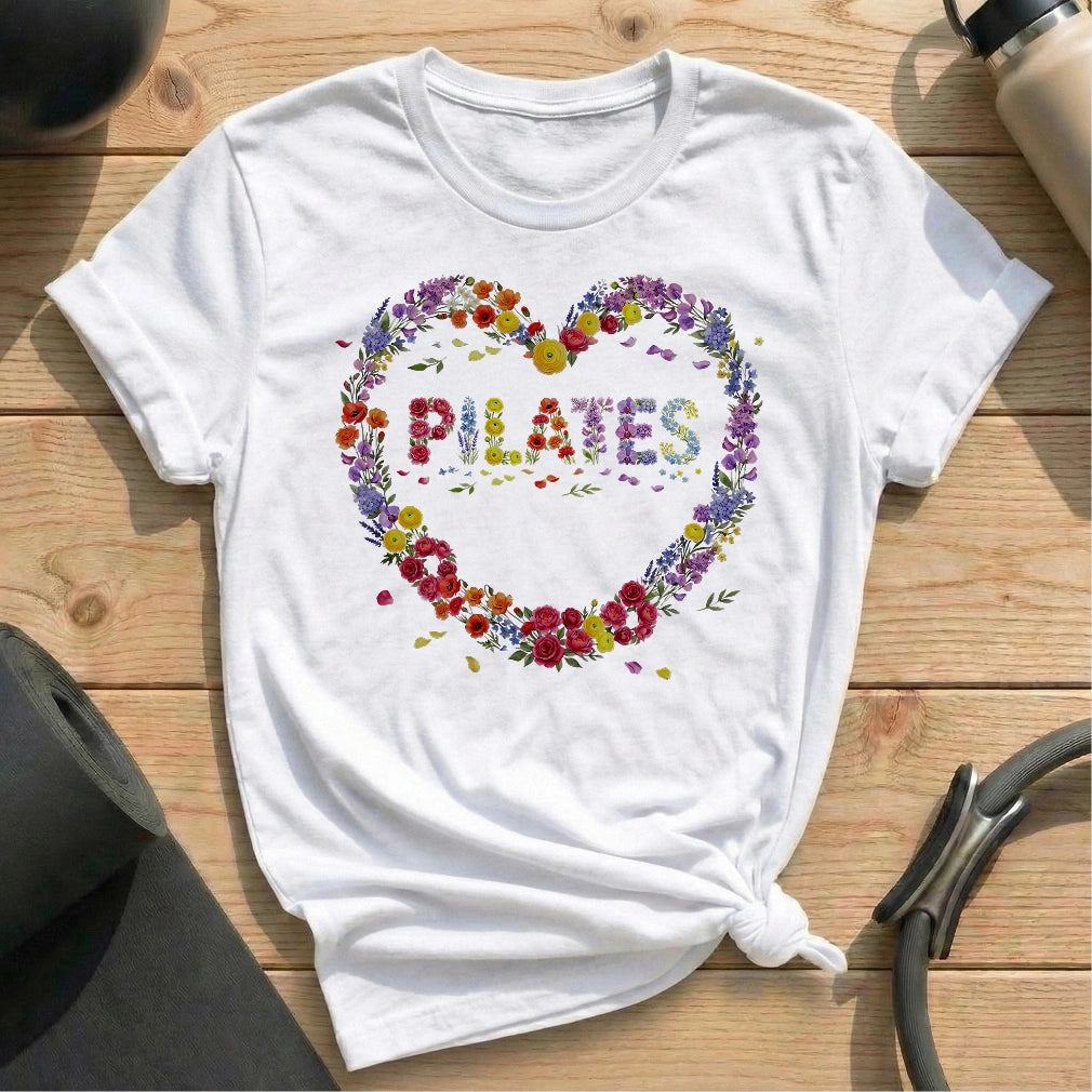 Flower Heart Pilates T-shirt