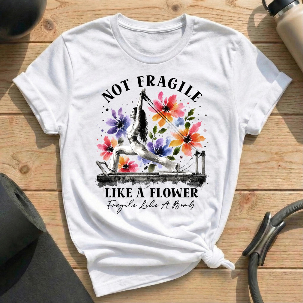 Fragile Like Bomb T-shirt - in MindCloth Pilates Tshirt Collection