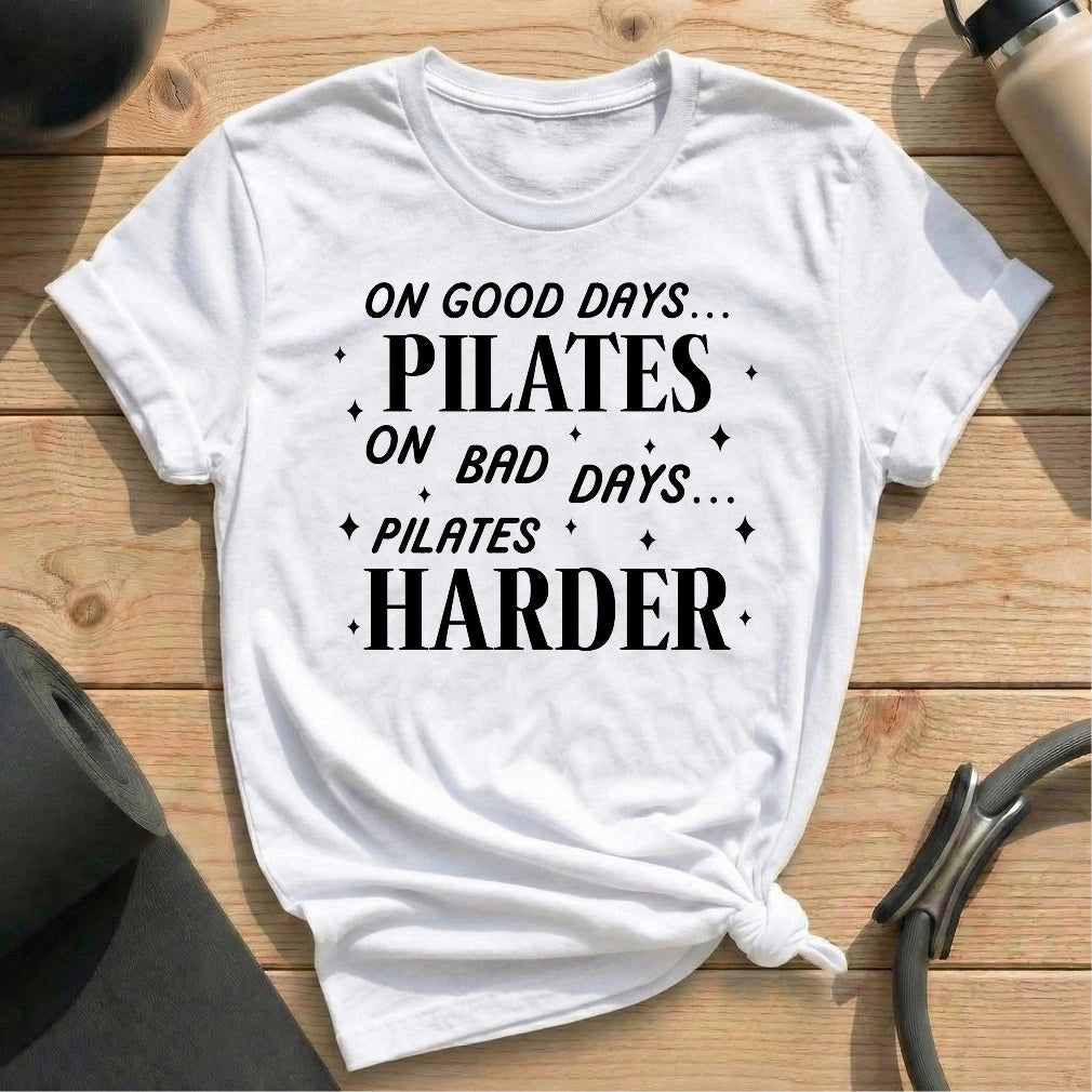 Good Days Bad Days Pilates T-shirt - in MindCloth Pilates Tshirt Collection