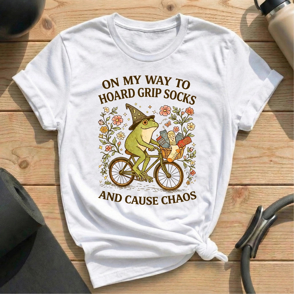 Hoard Grip Socks T-shirt - in MindCloth Pilates Tshirt Collection