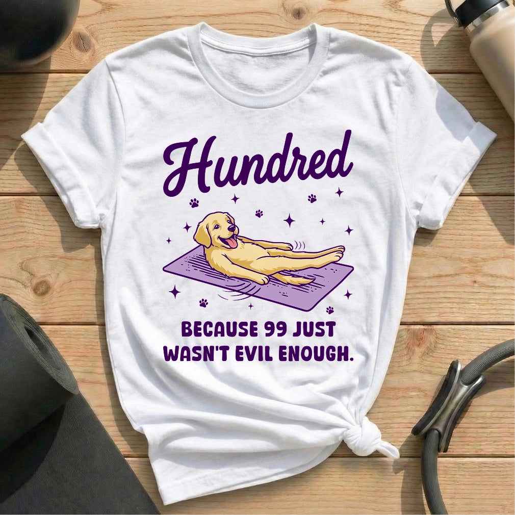 Hundred Dog T-shirt - in MindCloth Pilates Tshirt Collection