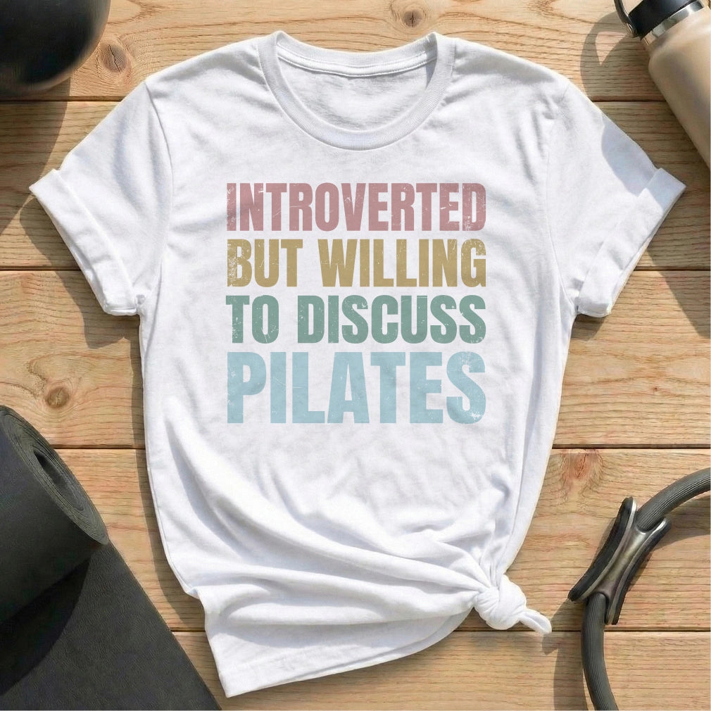 Introverted But Pilates T-shirt - in MindCloth Pilates Tshirt Collection