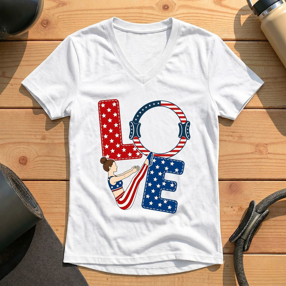 Love USA Lady V-neck
