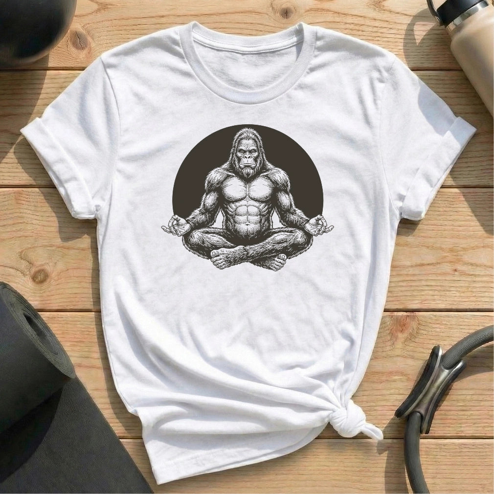 Meditate Bigfoot Moon T-shirt