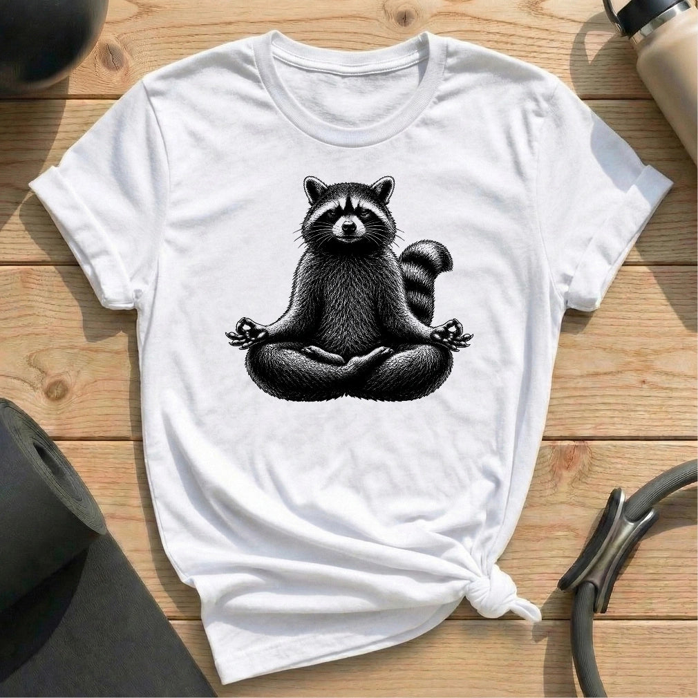 Meditate Racoon T-shirt