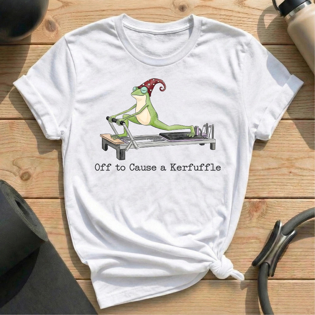 Off to Cause a Kerfuffle T-shirt - in MindCloth Pilates Tshirt Collection