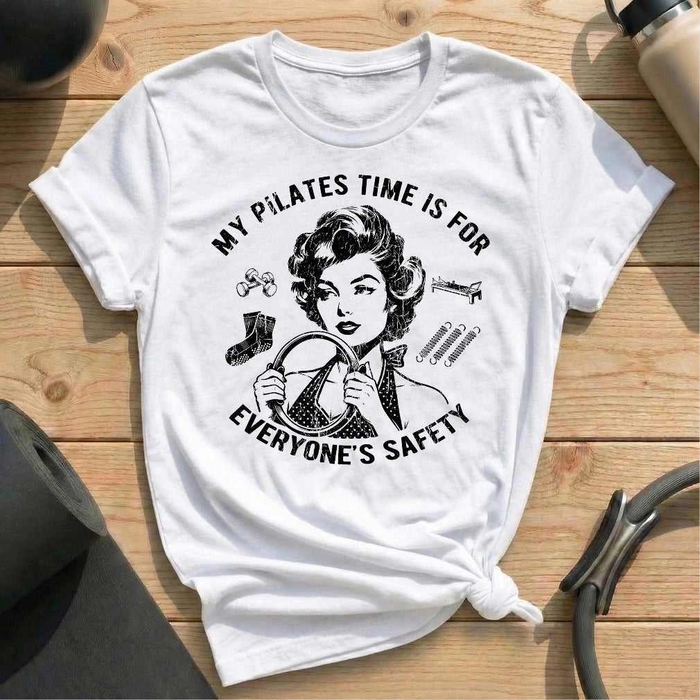 Pilates For Everyone Safety T-shirt - in MindCloth Pilates Tshirt Collection