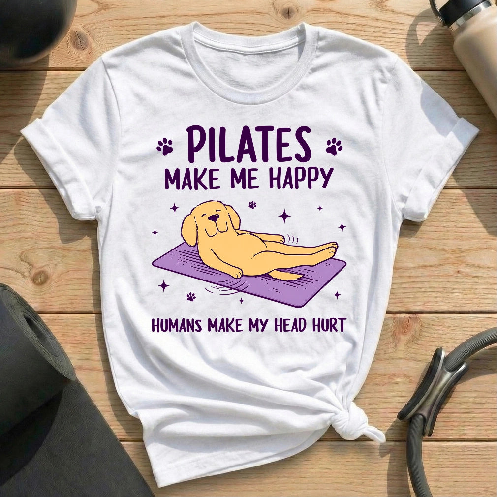 Pilates Make Me Happy T-shirt - in MindCloth Pilates Tshirt Collection
