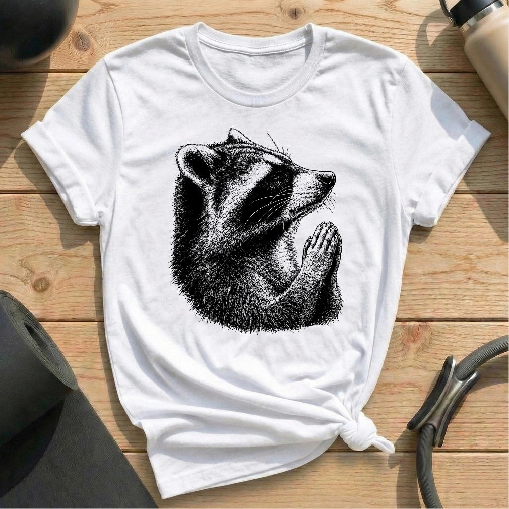 Racoon Meditate T-shirt
