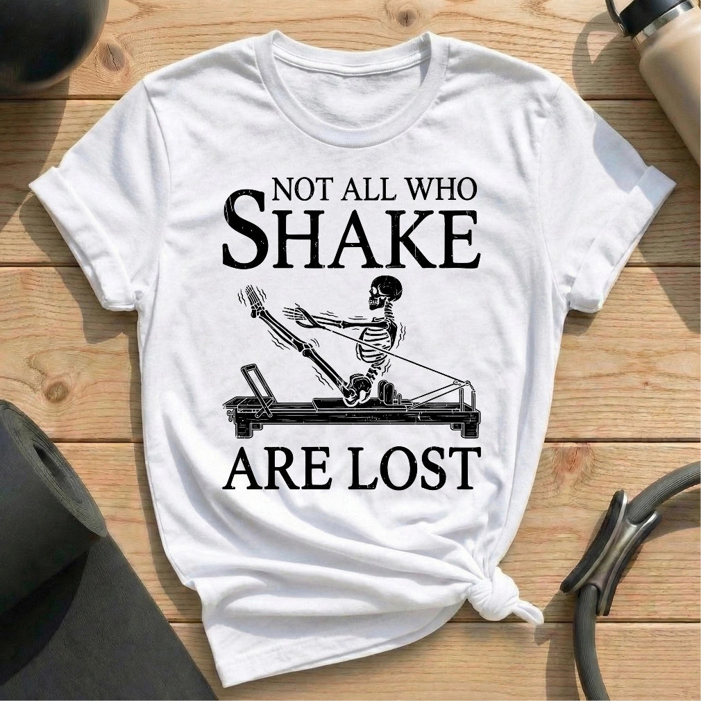 Skeleton Shake T-shirt - in MindCloth Pilates Tshirt Collection