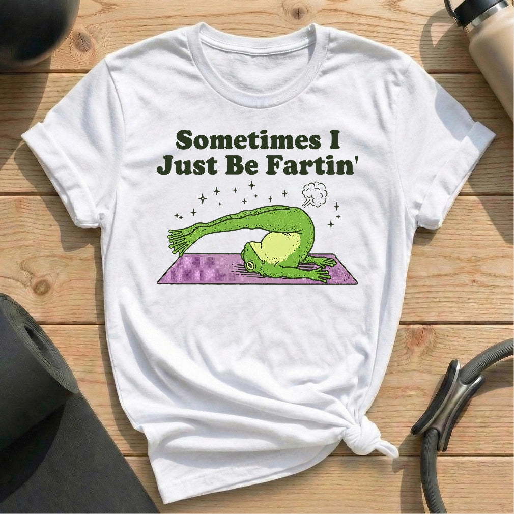 Sometimes I Fart in Pilates Class T-shirt - in MindCloth Pilates Tshirt Collection