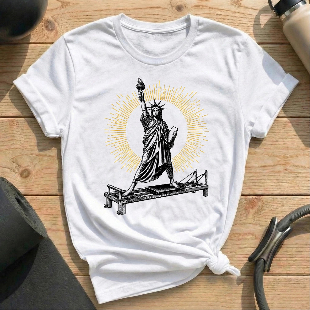 Statue of Liberty Pilates T-shirt