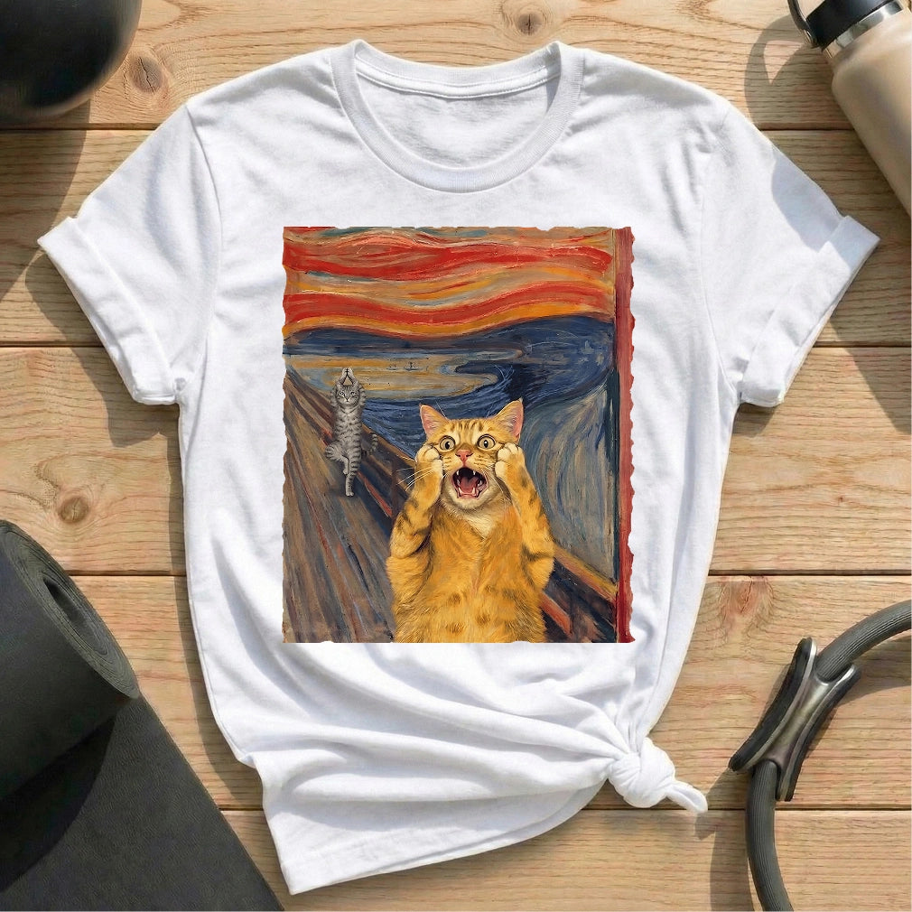 The Scream Cat Pilates T-shirt
